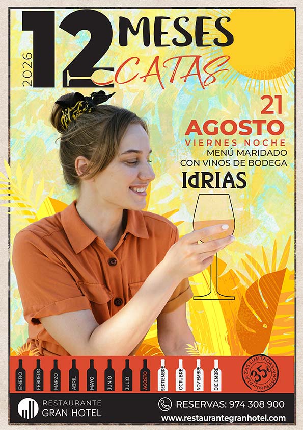 12 meses 12 catas agosto - Restaurante Gran Hotel